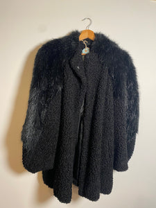 Manteaux noir 80's "Couture Helene Brussels"