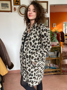Manteau motifs léopard "ICHI"