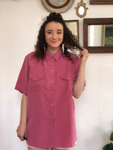 Charger l&#39;image dans la galerie, Chemise en velours rose