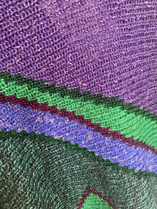 Pull tricolore pailleté