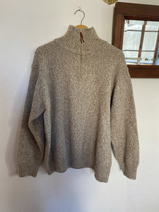 Pull camonieur beige chiné "L'homme moderne"