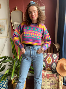 Pull à motifs 90s