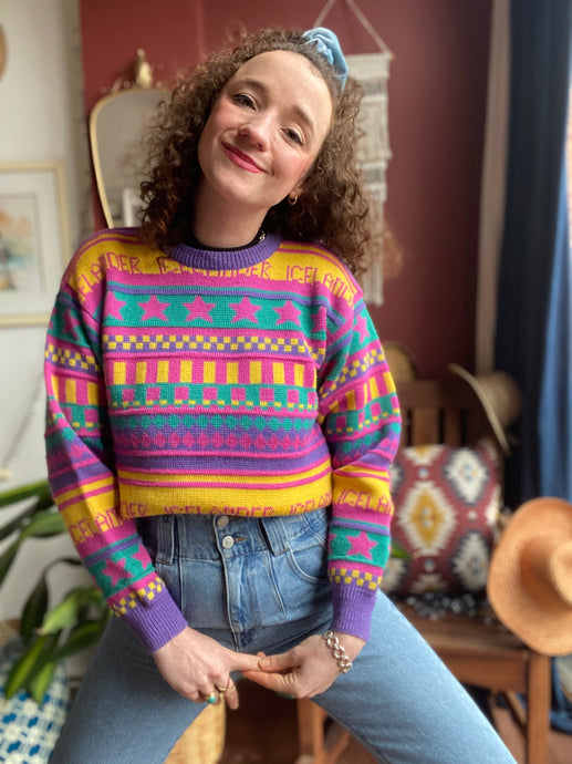 Pull à motifs 90s