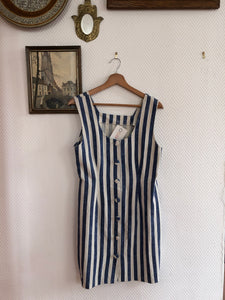 Robe rayé bleu et blanche