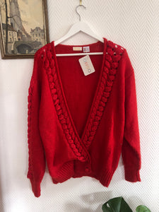 Cardigan rouge